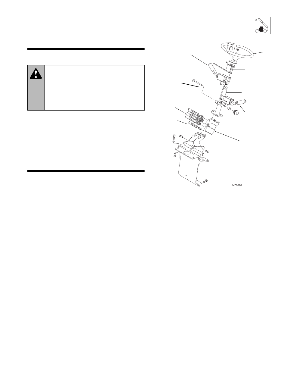 2 operator’s cab, 1 cab safety, 2 serial number decal | 3 cab components, 1 steering column and orbitrol valve, Operator’s cab, Cab components, Cab safety, Serial number decal, Steering column and orbitrol valve | JLG 4017 Service Manual User Manual | Page 55 / 152