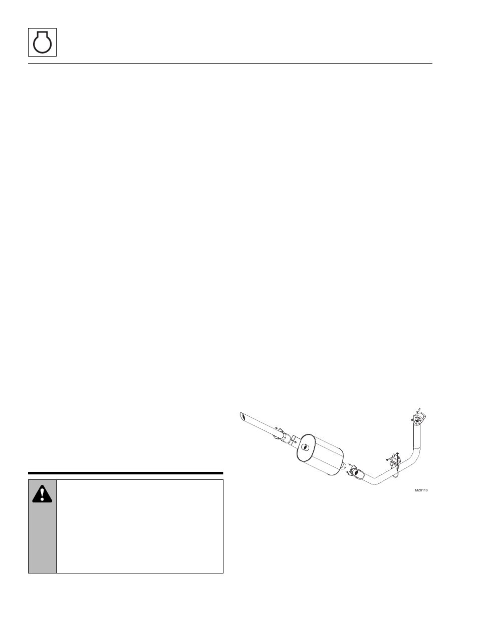 3 after fuel system service, 7 engine exhaust system, 1 exhaust system removal | 2 exhaust system installation, Engine exhaust system, After fuel system service, Exhaust system removal, Exhaust system installation, Warning | JLG 4017 Service Manual User Manual | Page 94 / 152