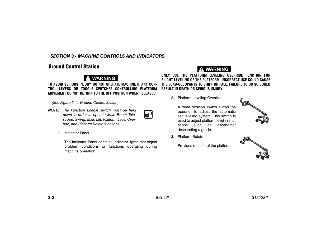Ground control station, Ground control station -2 | JLG 24RS Operator Manual User Manual | Page 32 / 94
