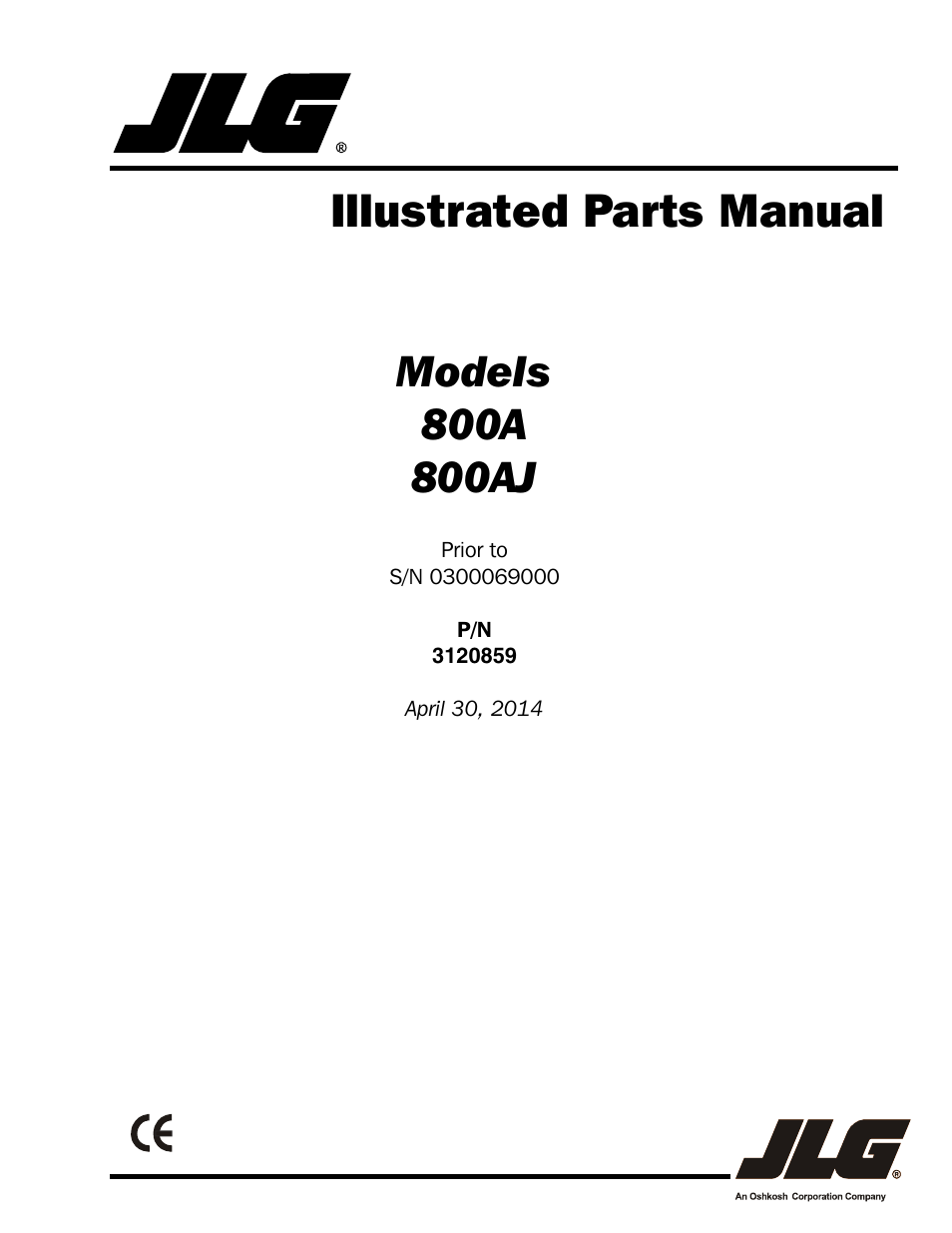 JLG 800A_AJ Parts Manual User Manual | 266 pages