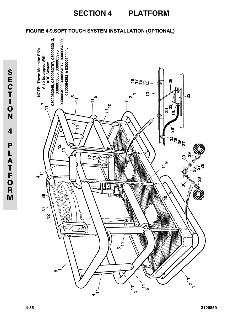 Soft touch system installation (optional) -36 | JLG 800A_AJ Parts Manual User Manual | Page 158 / 266