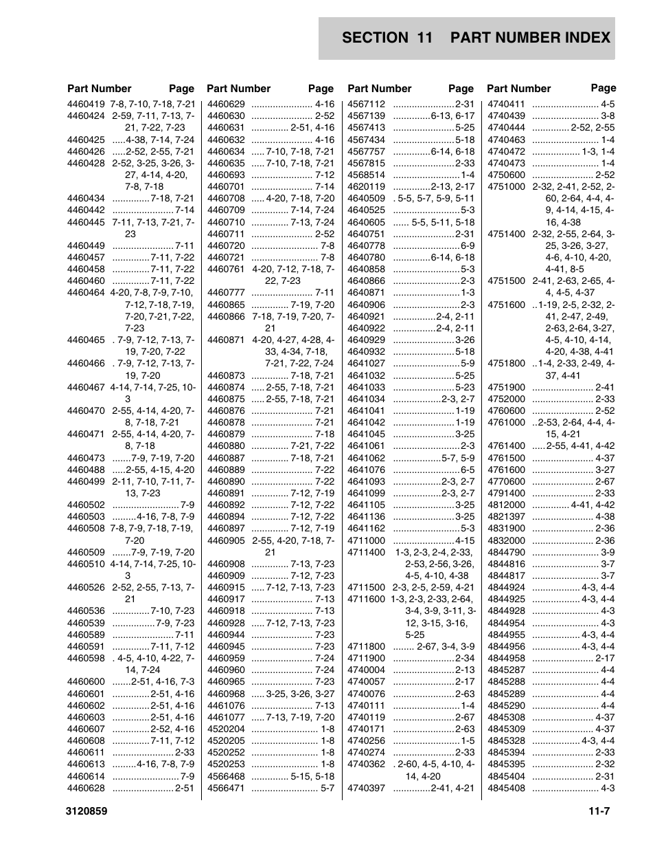 JLG 800A_AJ Parts Manual User Manual | Page 259 / 266