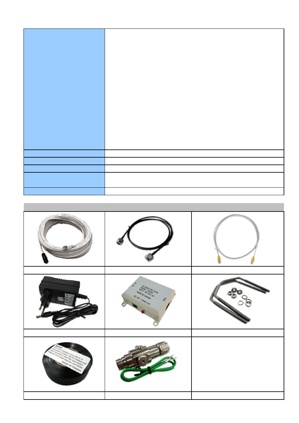 Standard accessories | APM ABR-2410 User Manual | Page 2 / 2