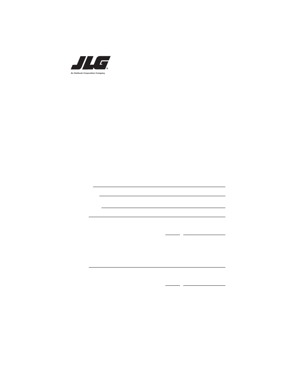 Transfer of ownership | JLG 723A Operator Manual User Manual | Page 169 / 172
