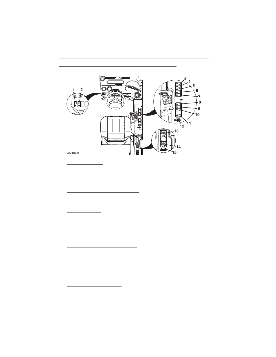 Front and side console switches, Front and side console switches -22 | JLG 723A Operator Manual User Manual | Page 60 / 172