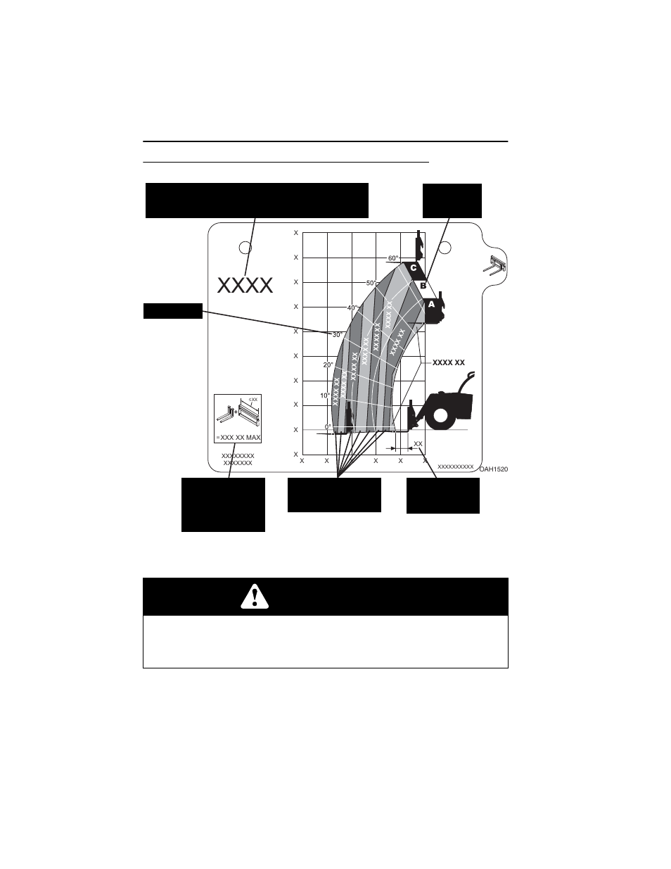 Sample capacity chart, Sample capacity chart -4, Warning | JLG 723A Operator Manual User Manual | Page 88 / 172