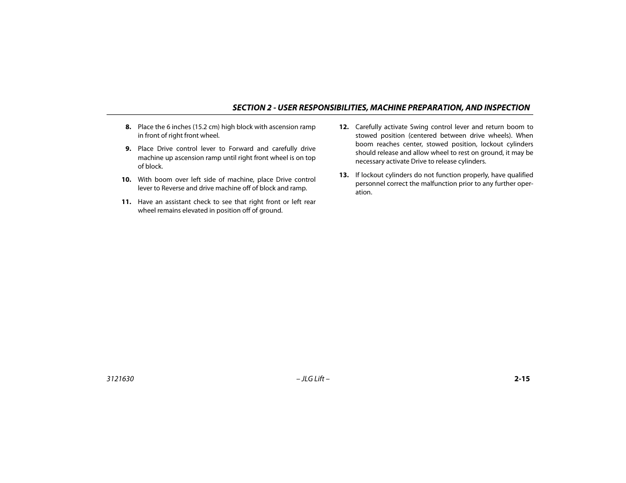 JLG 860SJ Operator Manual User Manual | Page 39 / 130