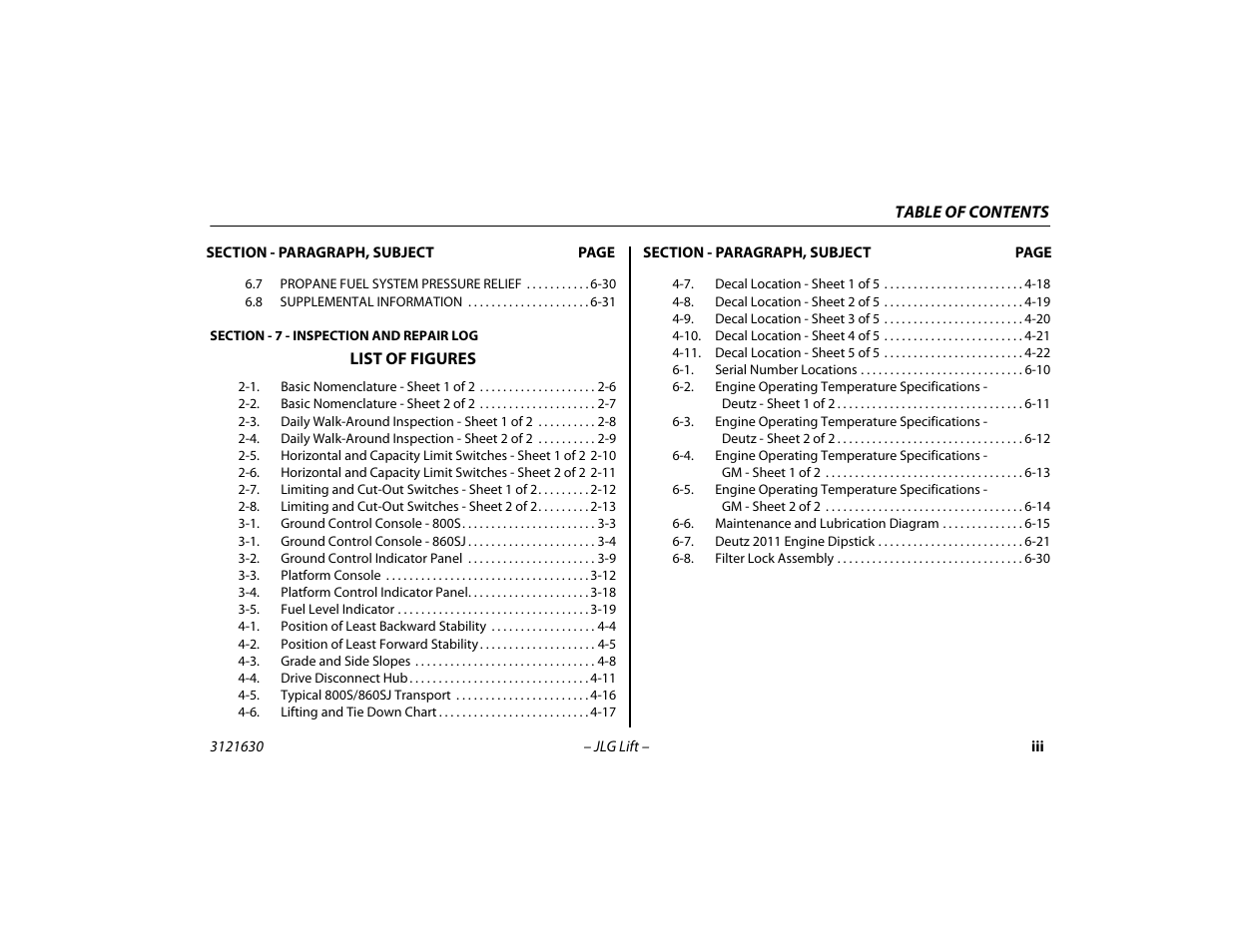 JLG 860SJ Operator Manual User Manual | Page 9 / 130