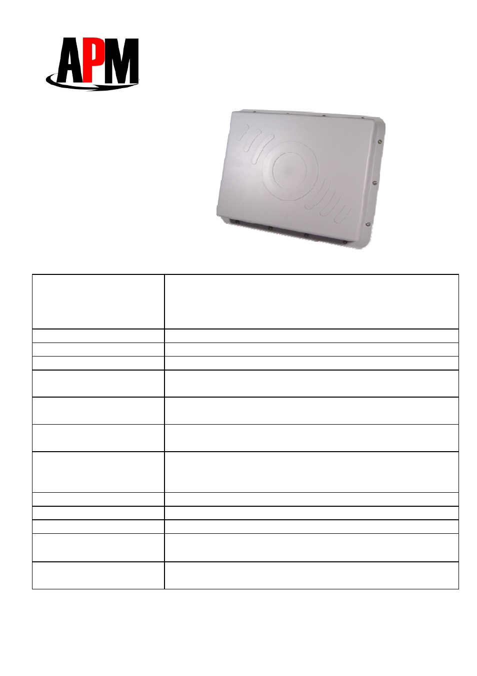 APM APE-24005g-1 User Manual | 2 pages