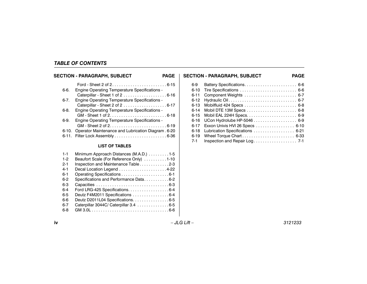 JLG 680S Operator Manual User Manual | Page 10 / 128