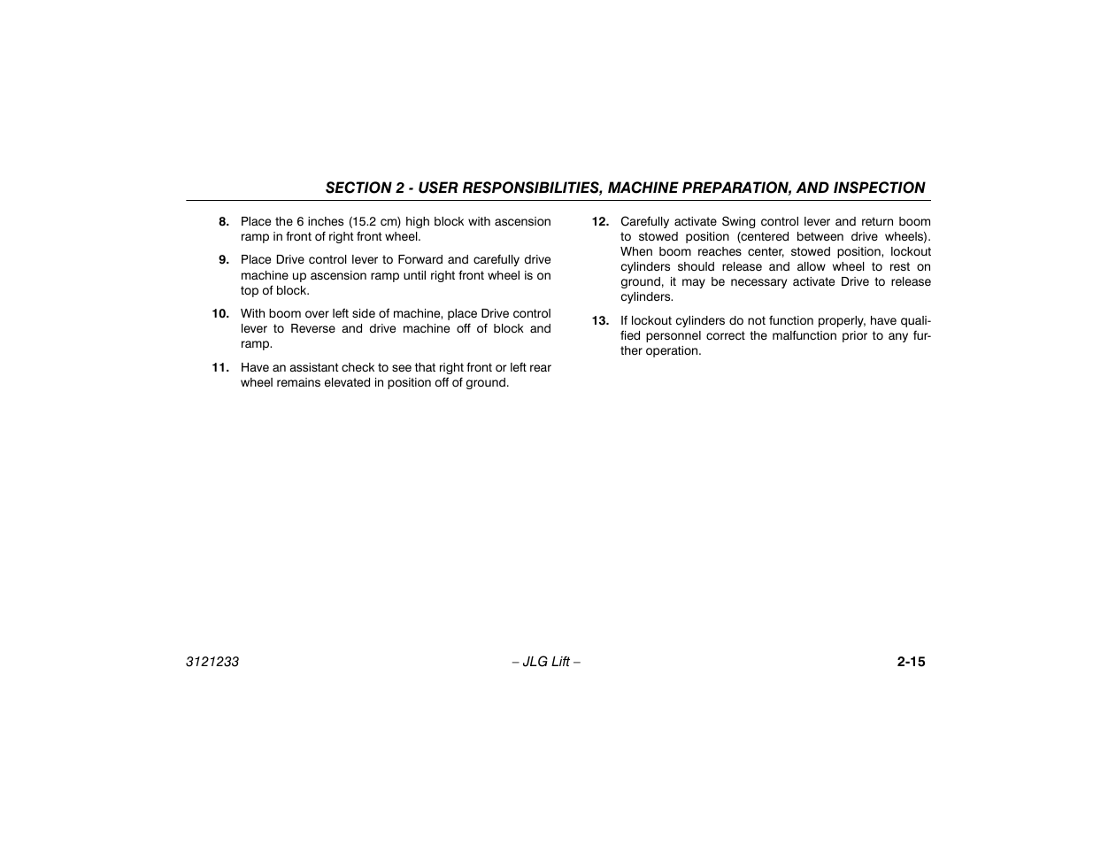 JLG 680S Operator Manual User Manual | Page 35 / 128