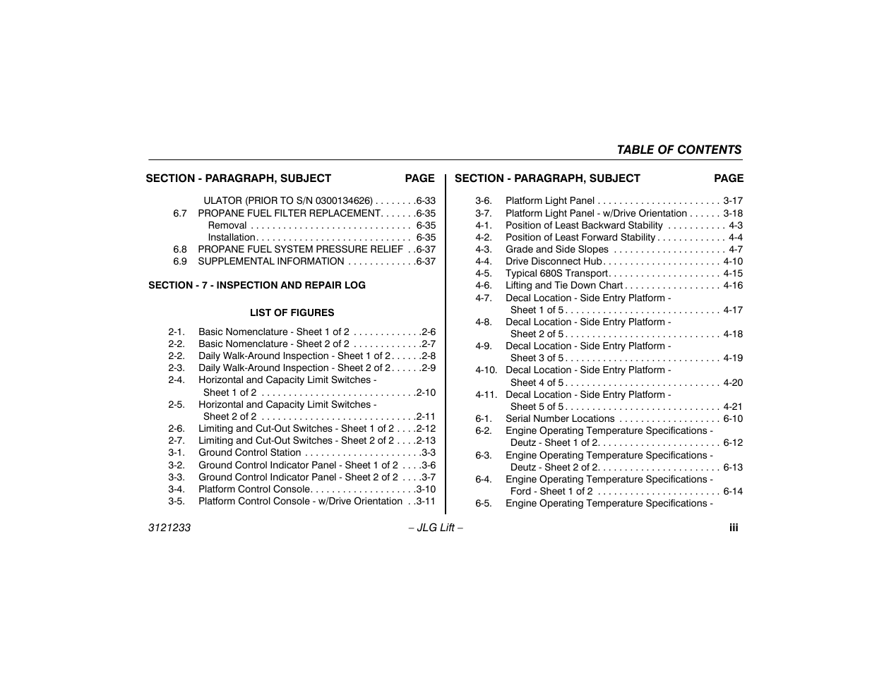 JLG 680S Operator Manual User Manual | Page 9 / 128