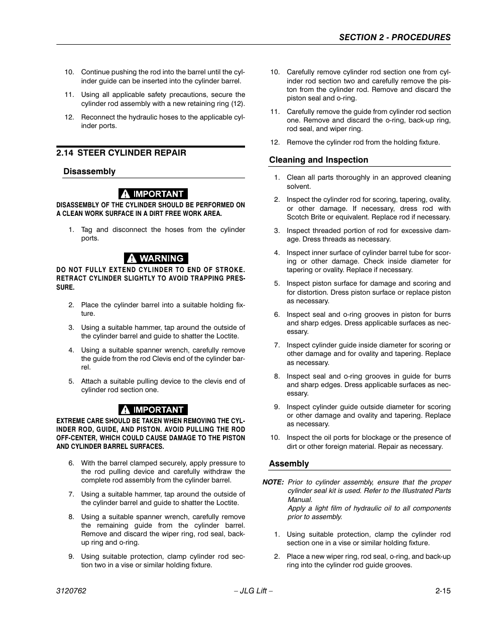 JLG 2658E3 ANSI Service Manual User Manual | Page 27 / 62