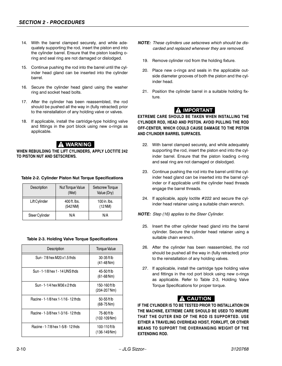 JLG 3969electric ANSI Service Manual User Manual | Page 22 / 46