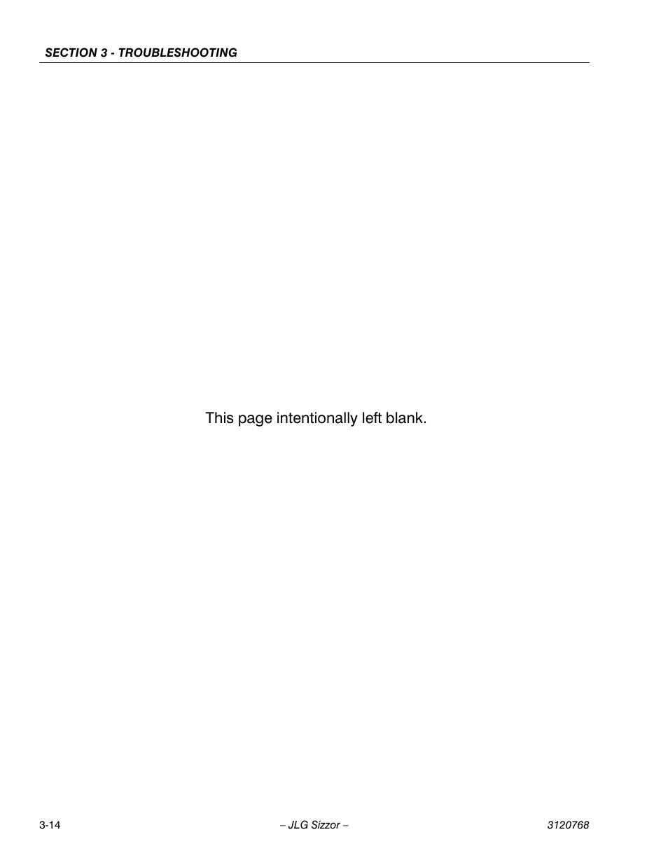 This page intentionally left blank | JLG 3969electric ANSI Service Manual User Manual | Page 44 / 46