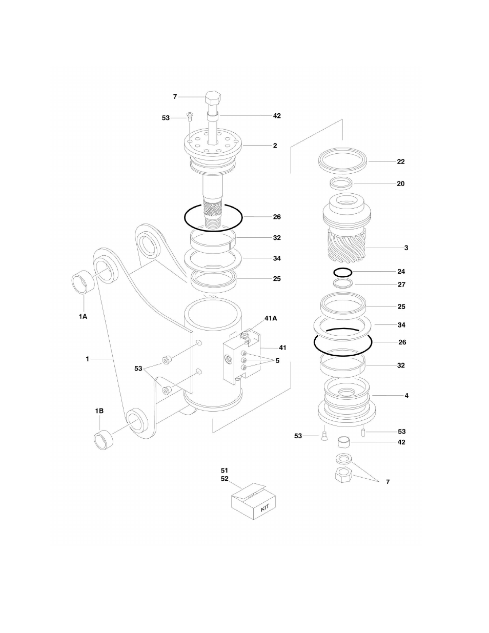 Figure 3-7. rotator assembly | JLG M400 Parts Manual User Manual | Page 112 / 262
