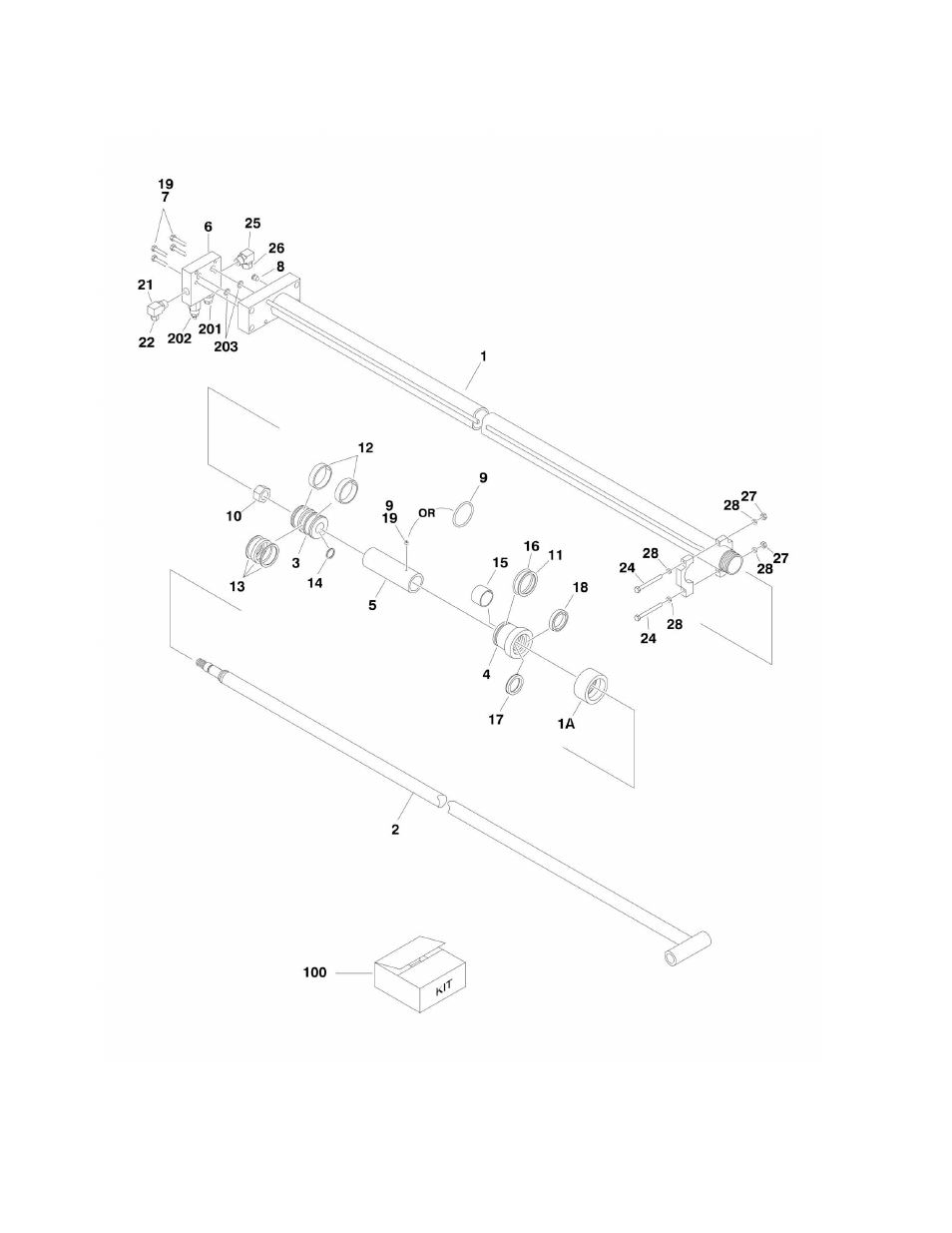 Figure 5-17. telescope cylinder assembly | JLG M400 Parts Manual User Manual | Page 192 / 262