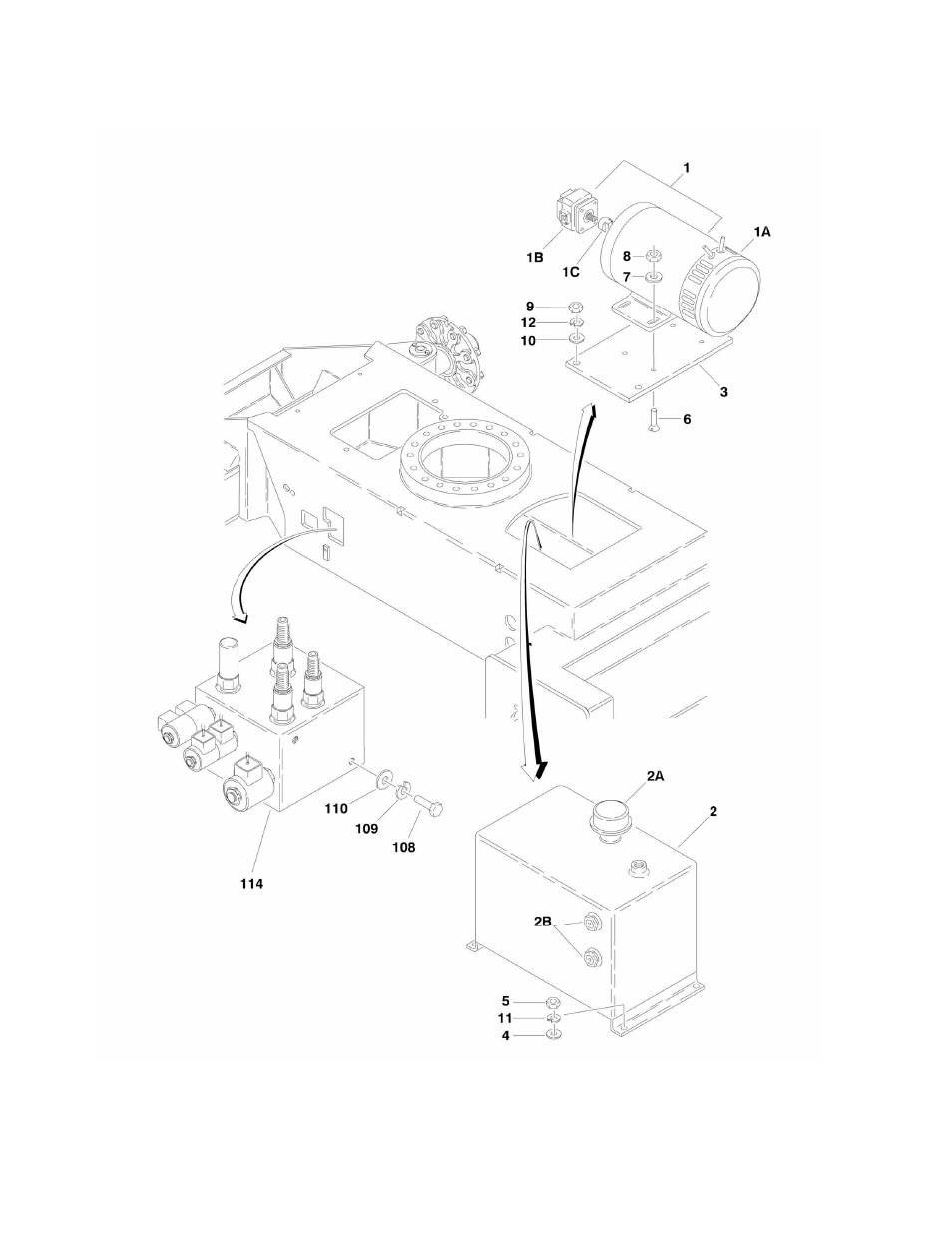 Figure 1-5. hydraulic components installation | JLG M400 Parts Manual User Manual | Page 24 / 262