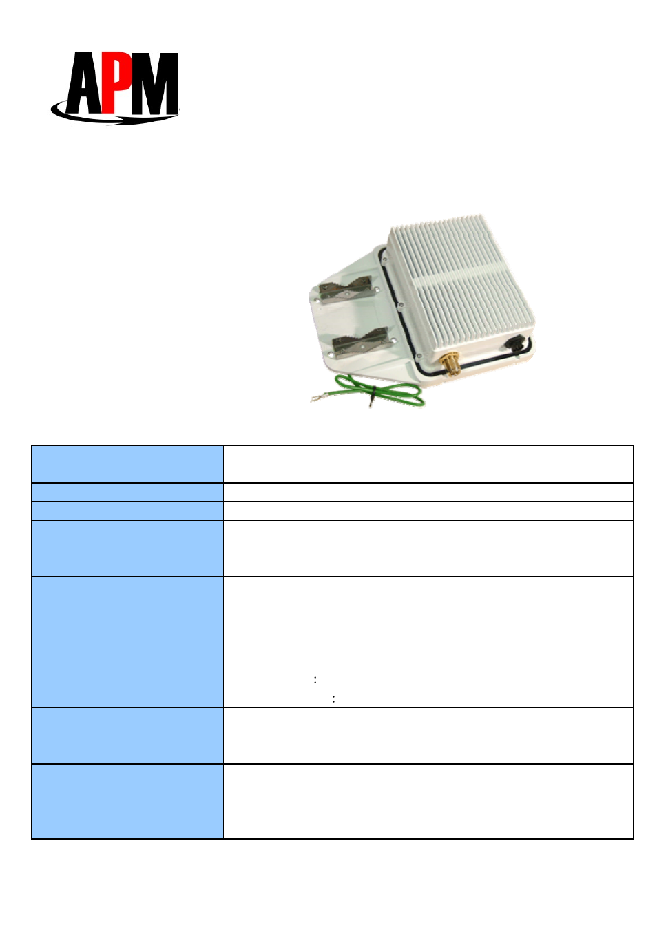 APM ABR-502401ABG User Manual | 2 pages