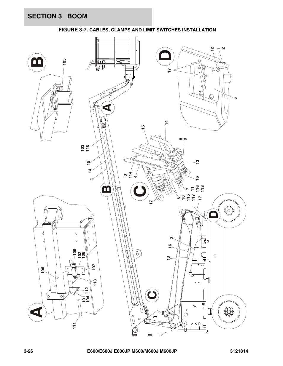 JLG M600 Parts Manual User Manual | Page 124 / 254