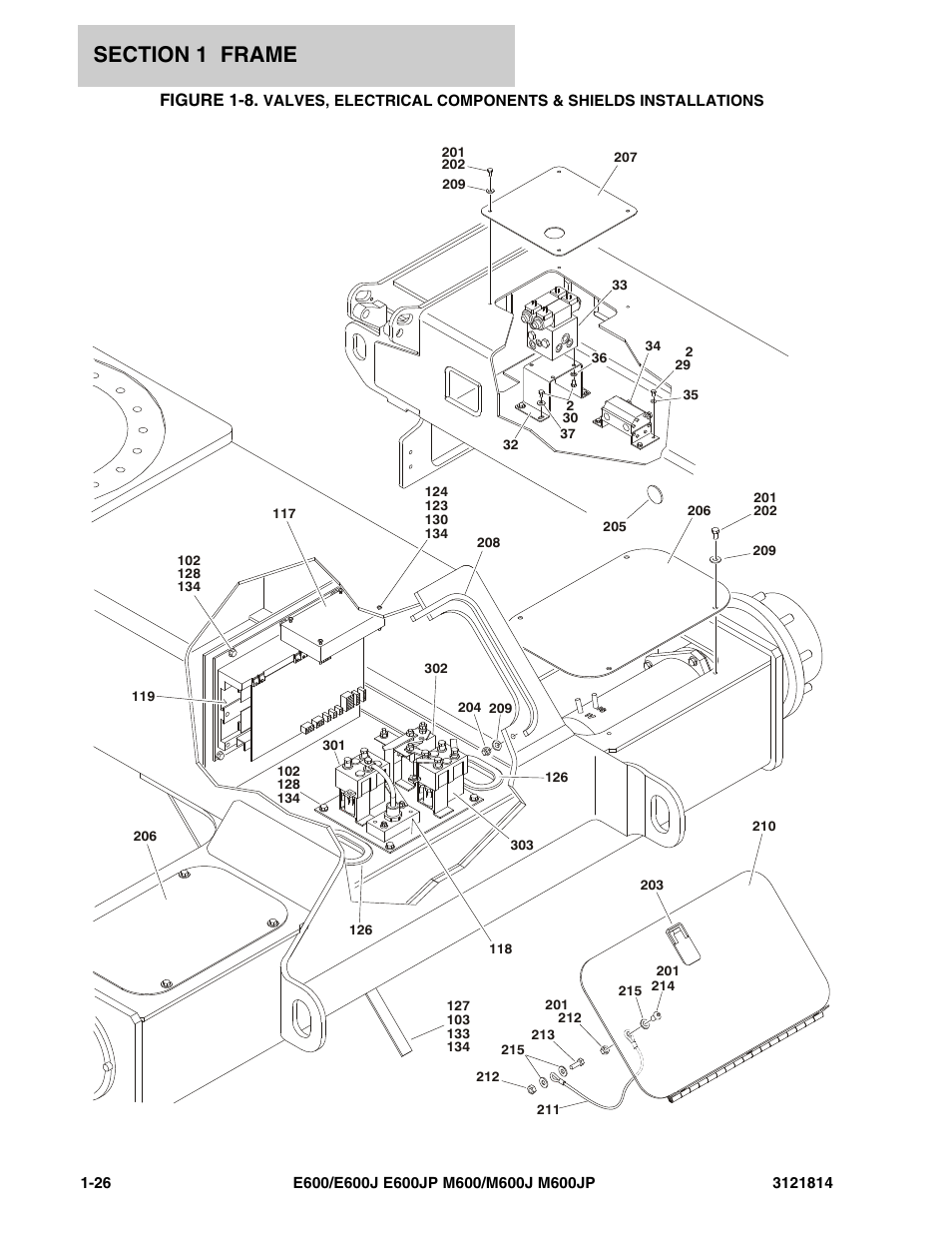 Valves, Figure 1-8 | JLG M600 Parts Manual User Manual | Page 32 / 254