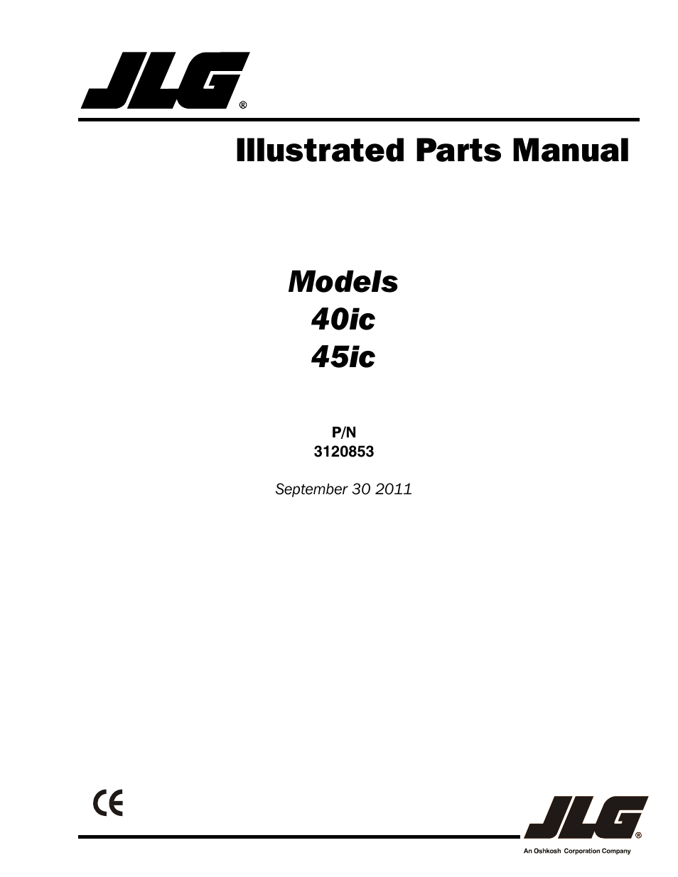 JLG 45ic Parts Manual User Manual | 160 pages