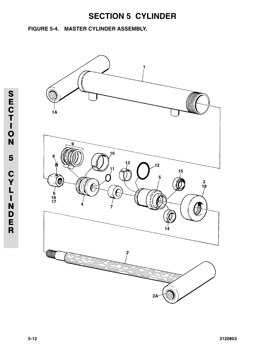 Figure 5-4. master cylinder assembly, Master cylinder assembly | JLG 45ic Parts Manual User Manual | Page 112 / 160