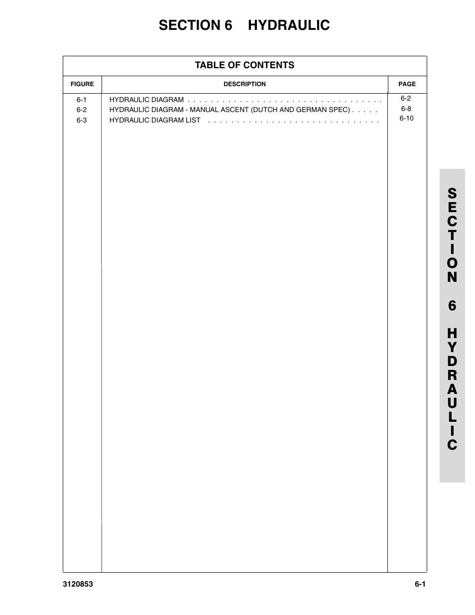 Section 6 hydraulic | JLG 45ic Parts Manual User Manual | Page 125 / 160