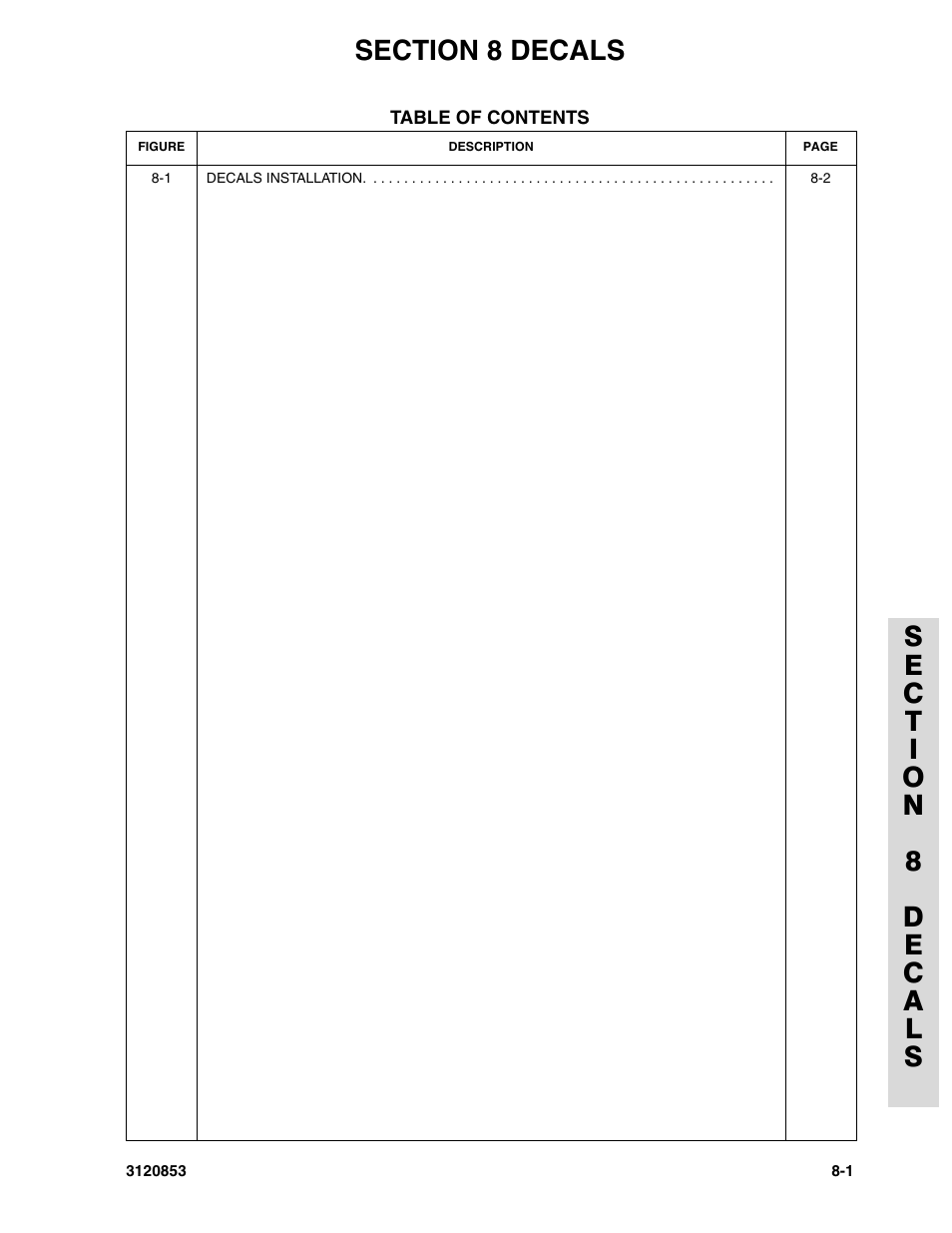 Section 8 decals | JLG 45ic Parts Manual User Manual | Page 151 / 160