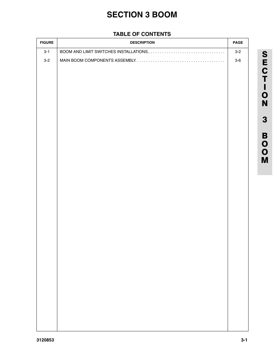 Section 3 boom, Section 3 -boom -1 | JLG 45ic Parts Manual User Manual | Page 79 / 160