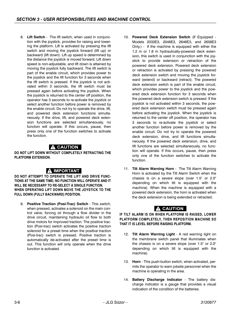 JLG 2658E3 Operator Manual User Manual | Page 26 / 68