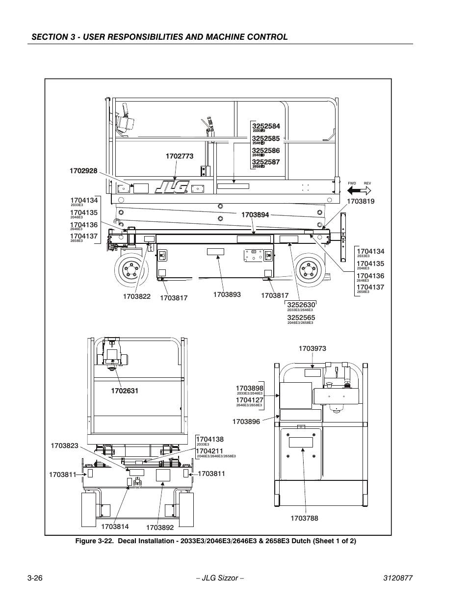 JLG 2658E3 Operator Manual User Manual | Page 46 / 68