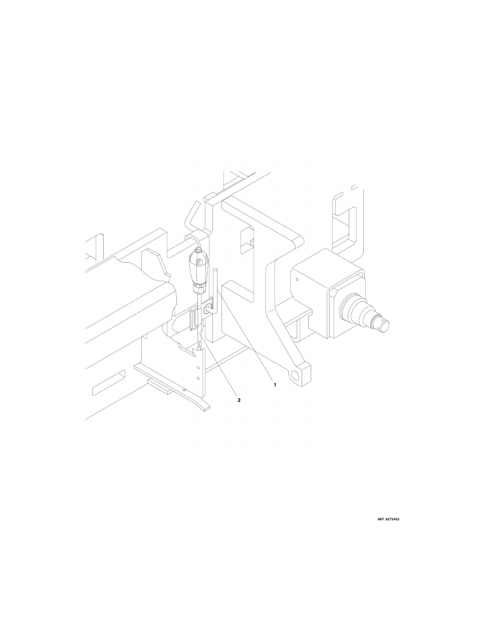 Figure 2-27. brake cable installation (optional) | JLG 2632ES Operator Manual User Manual | Page 106 / 328