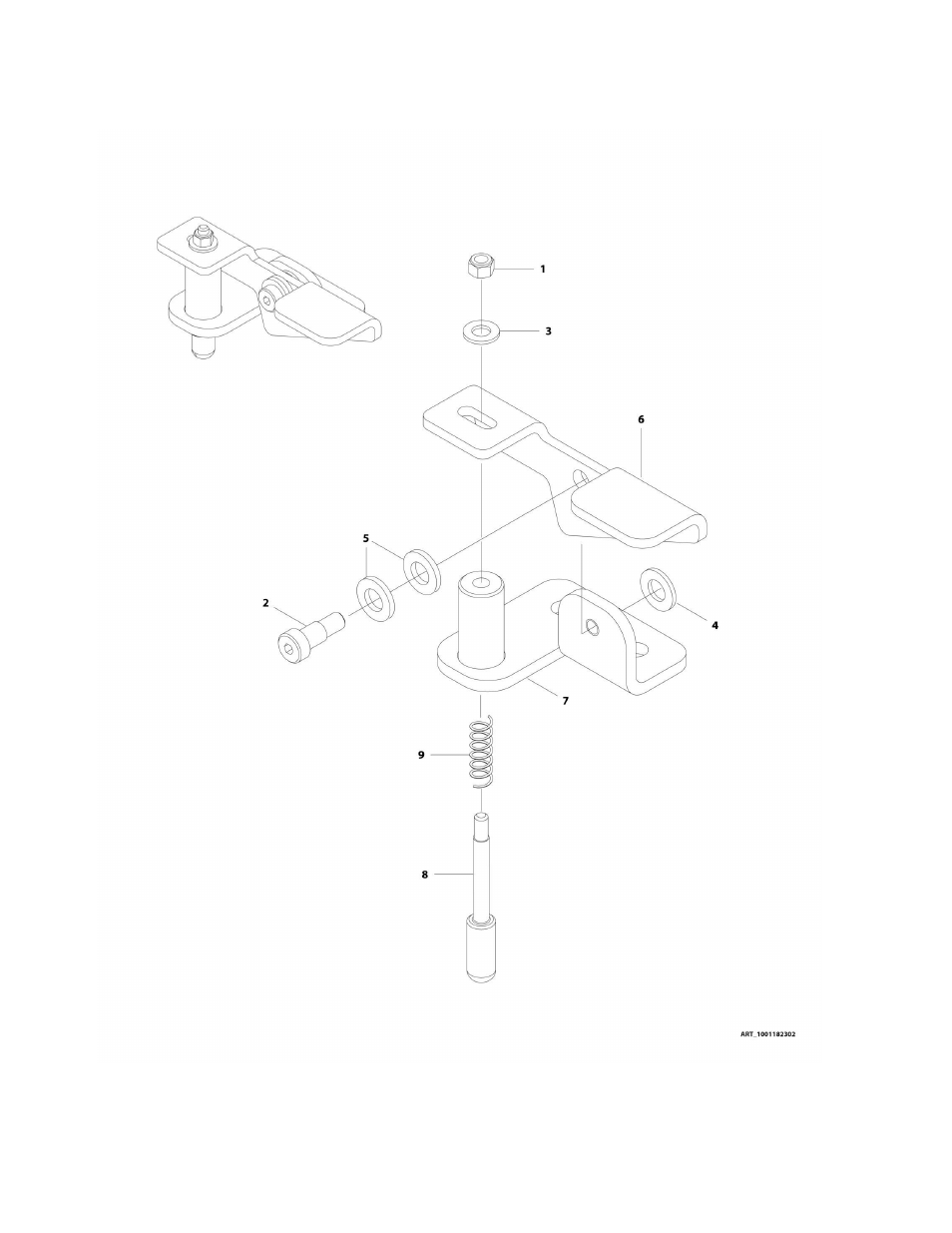 Figure 4-4. latch assembly | JLG 2632ES Operator Manual User Manual | Page 156 / 328