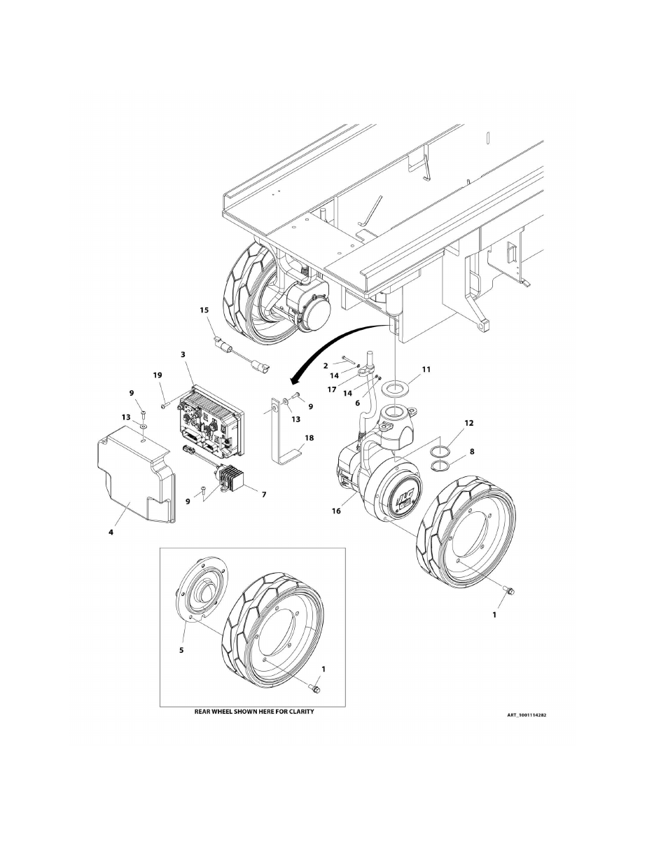 Figure 1-3. drive hub and module installation | JLG 2632ES Operator Manual User Manual | Page 16 / 328