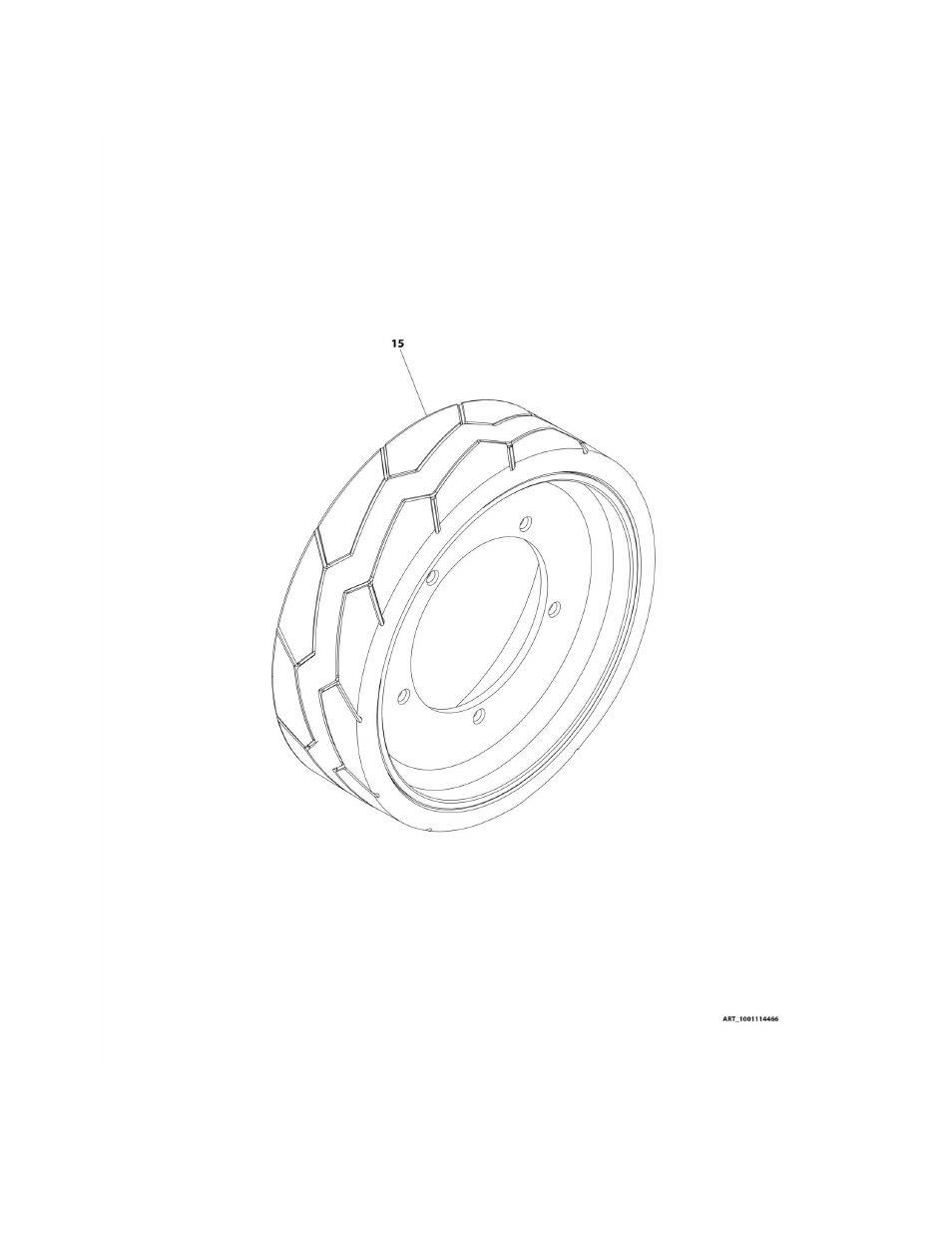 Figure 1-6. tire and wheel assembly | JLG 2632ES Operator Manual User Manual | Page 24 / 328