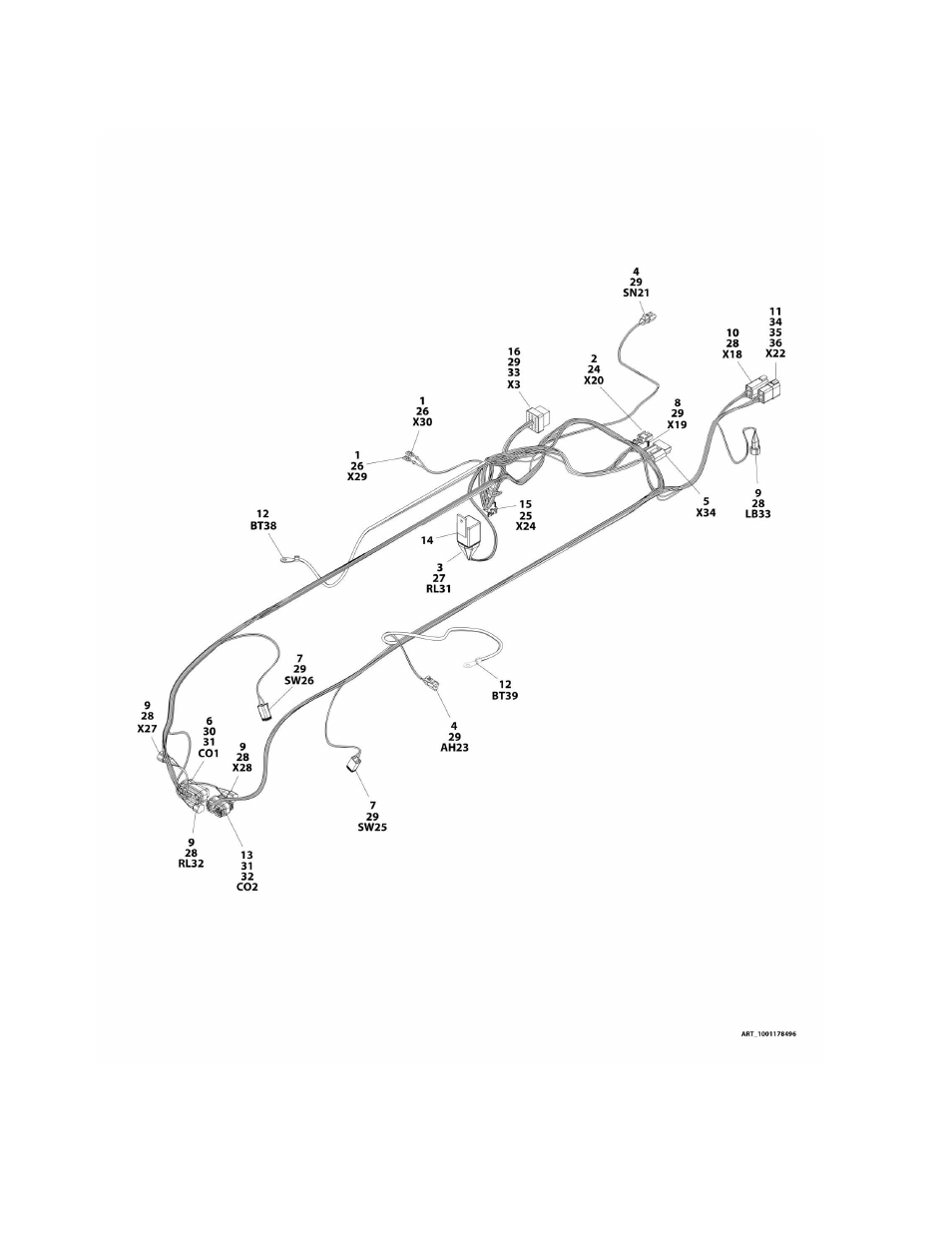 Figure 7-21. chassis harness | JLG 2632ES Operator Manual User Manual | Page 256 / 328