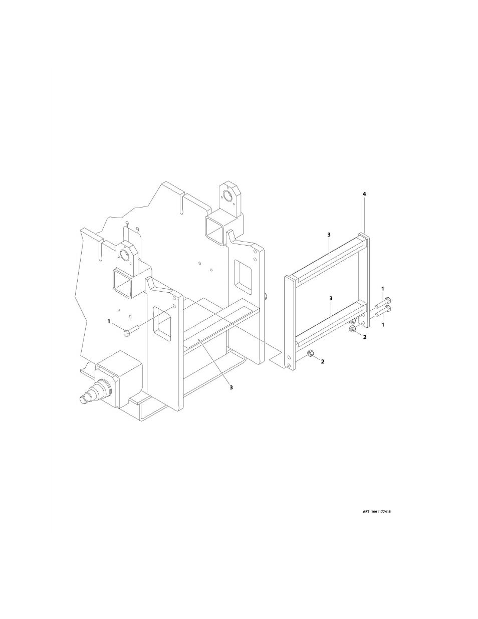 Figure 1-18. ladder installation - 2032es | JLG 2632ES Operator Manual User Manual | Page 48 / 328