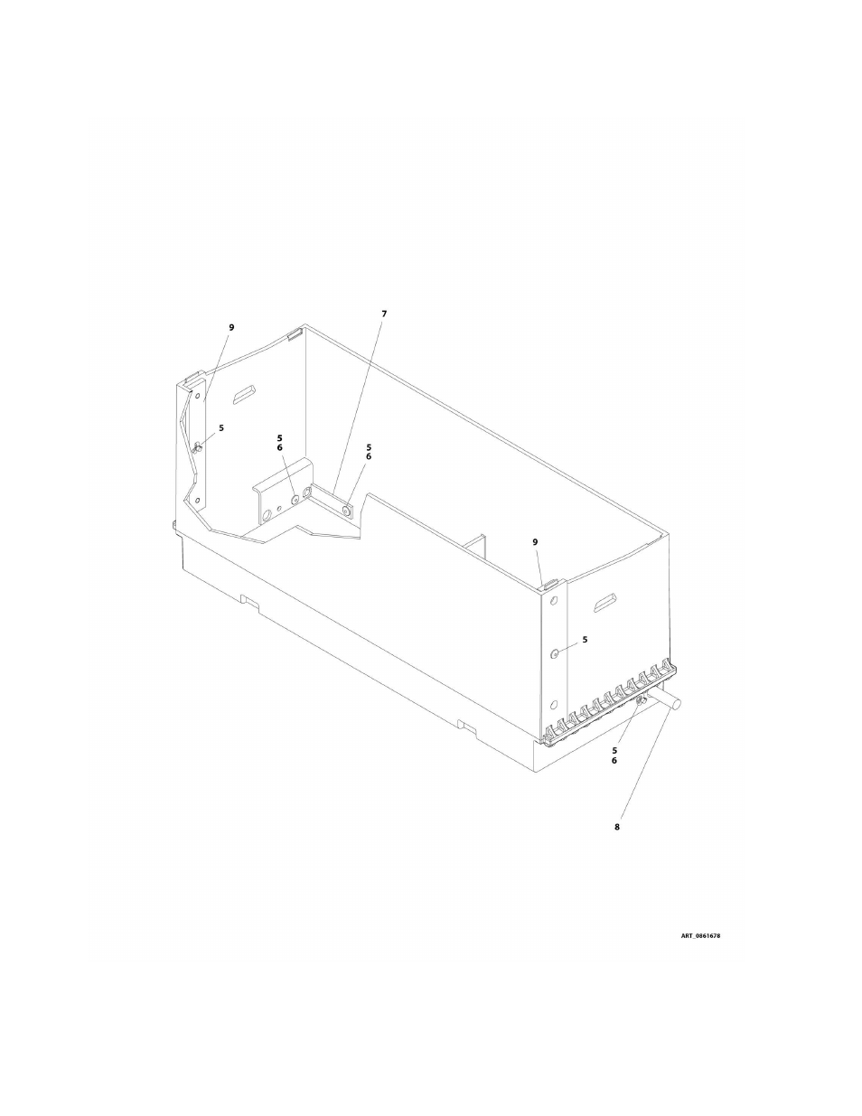 Figure 2-23. battery tray assembly - ul | JLG 2632ES Operator Manual User Manual | Page 98 / 328