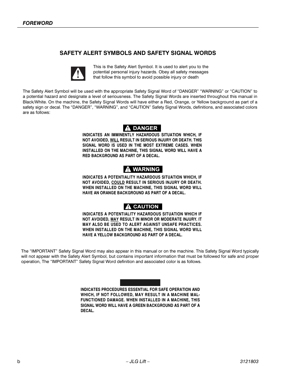 JLG 400CRT Operator Manual User Manual | Page 4 / 46
