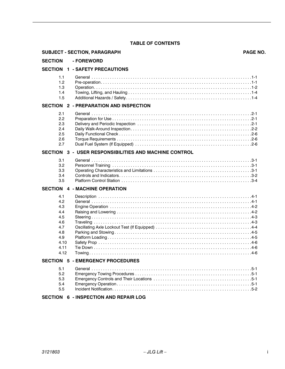 JLG 400CRT Operator Manual User Manual | Page 7 / 46