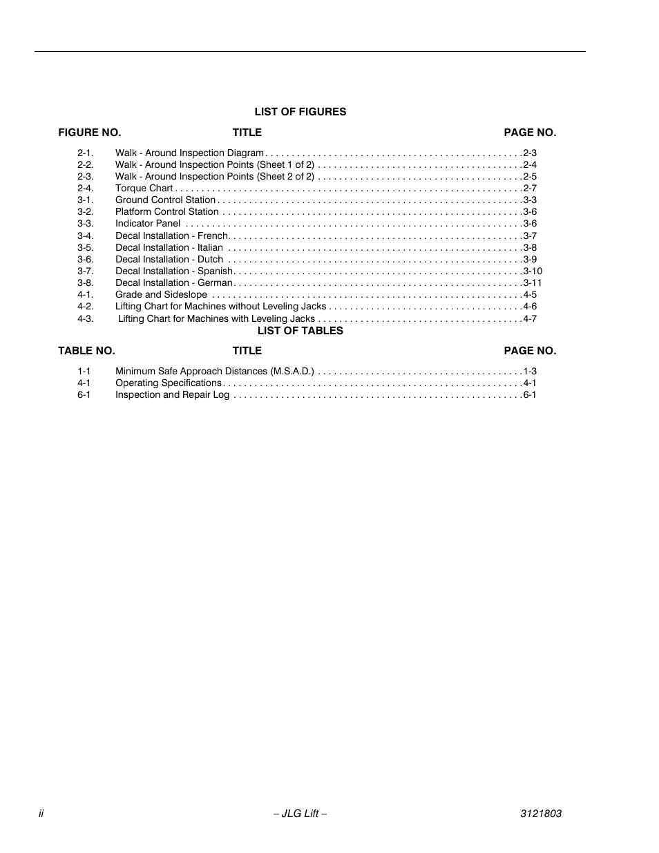 JLG 400CRT Operator Manual User Manual | Page 8 / 46