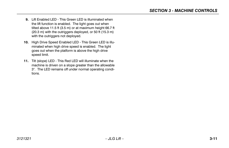 JLG 67SL Operator Manual User Manual | Page 43 / 86
