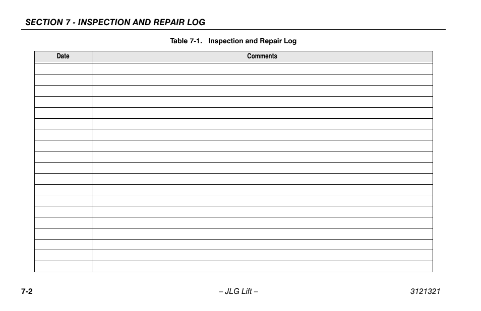 JLG 67SL Operator Manual User Manual | Page 82 / 86