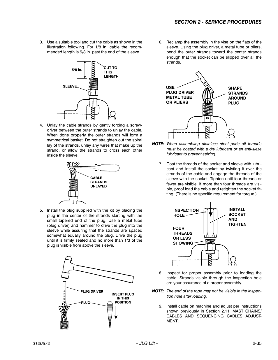 JLG 41AM (3120872) Service Manual User Manual | Page 57 / 76