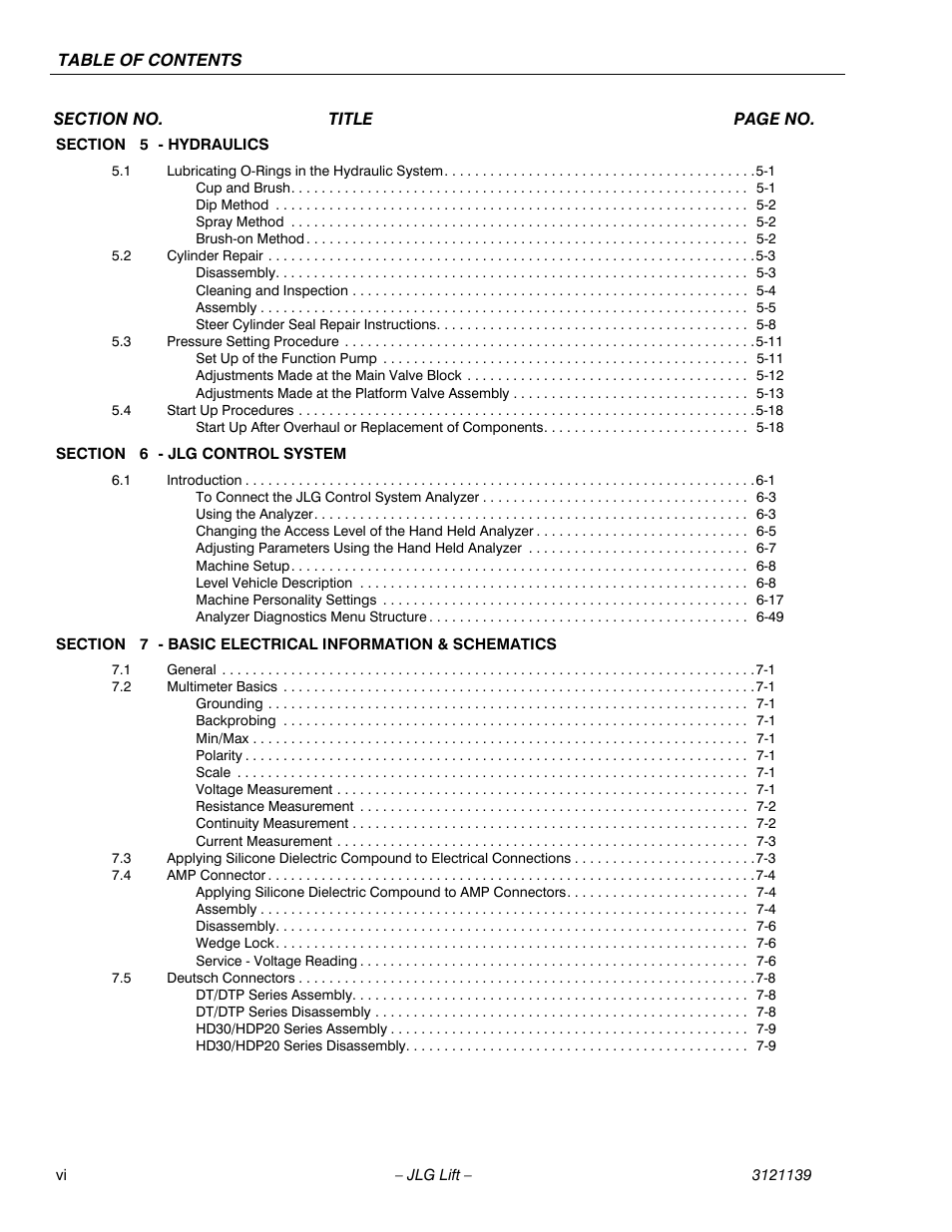 JLG 800S Service Manual User Manual | Page 10 / 372