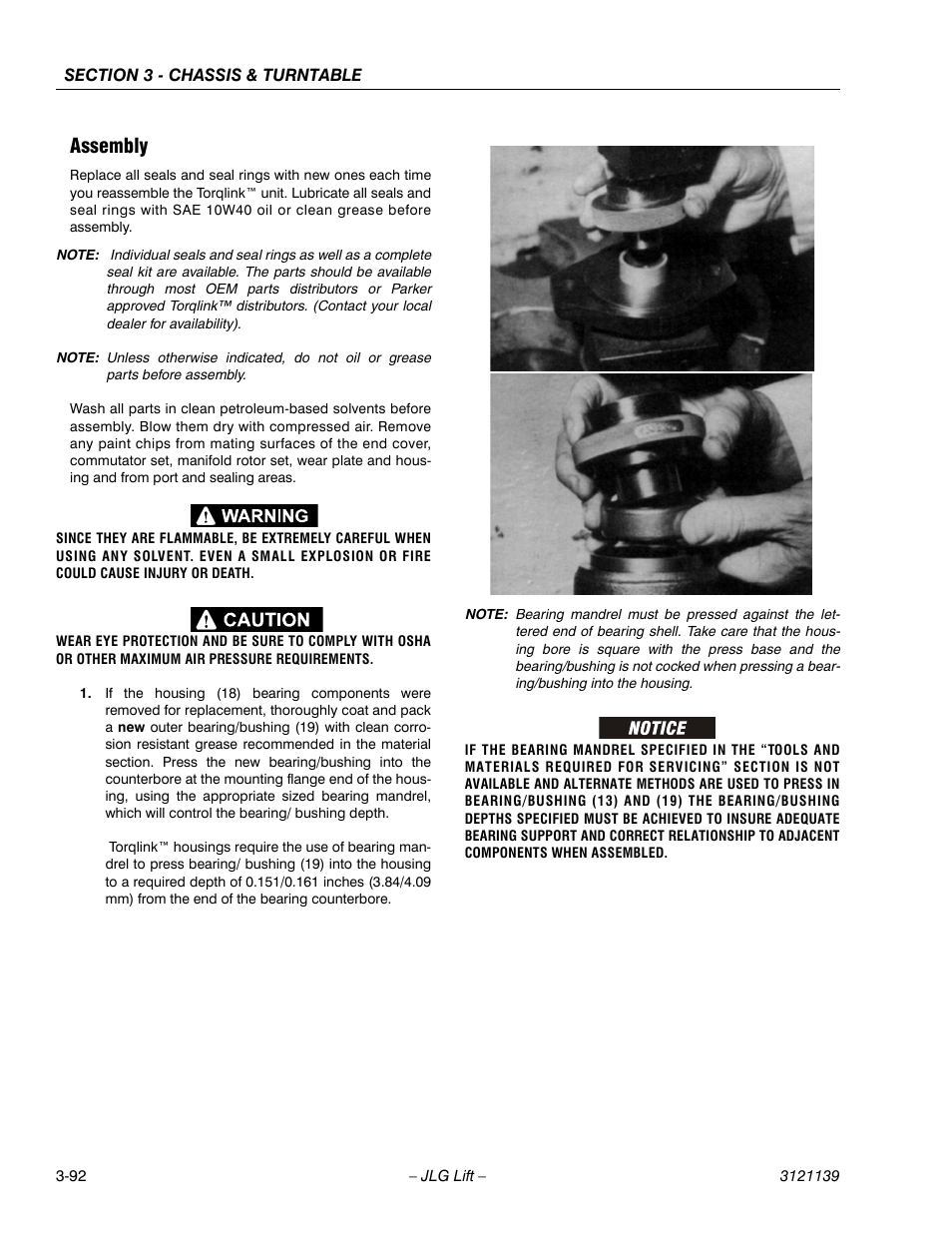 Assembly, Assembly -92 | JLG 800S Service Manual User Manual | Page 138 / 372