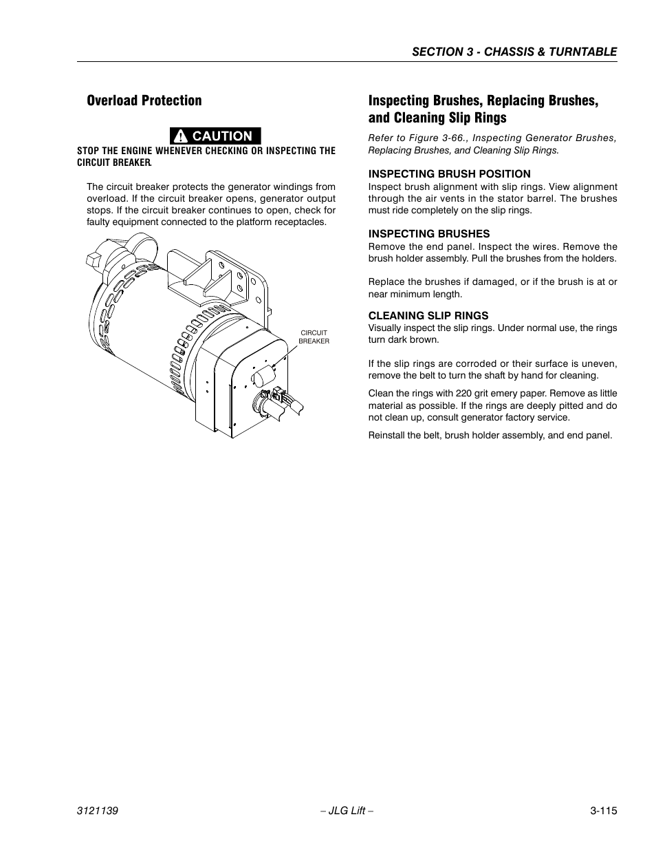 Overload protection | JLG 800S Service Manual User Manual | Page 161 / 372