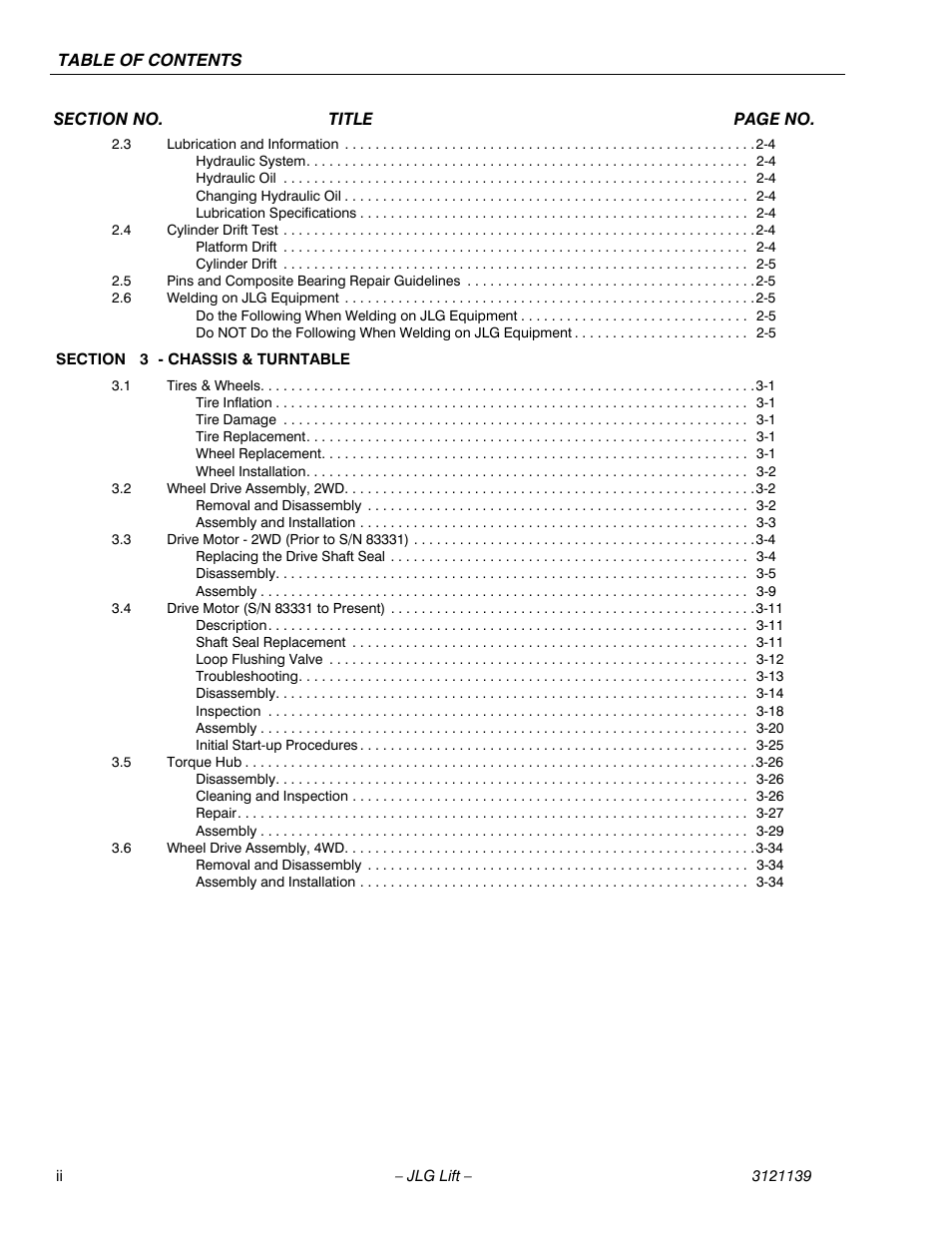 JLG 800S Service Manual User Manual | Page 6 / 372