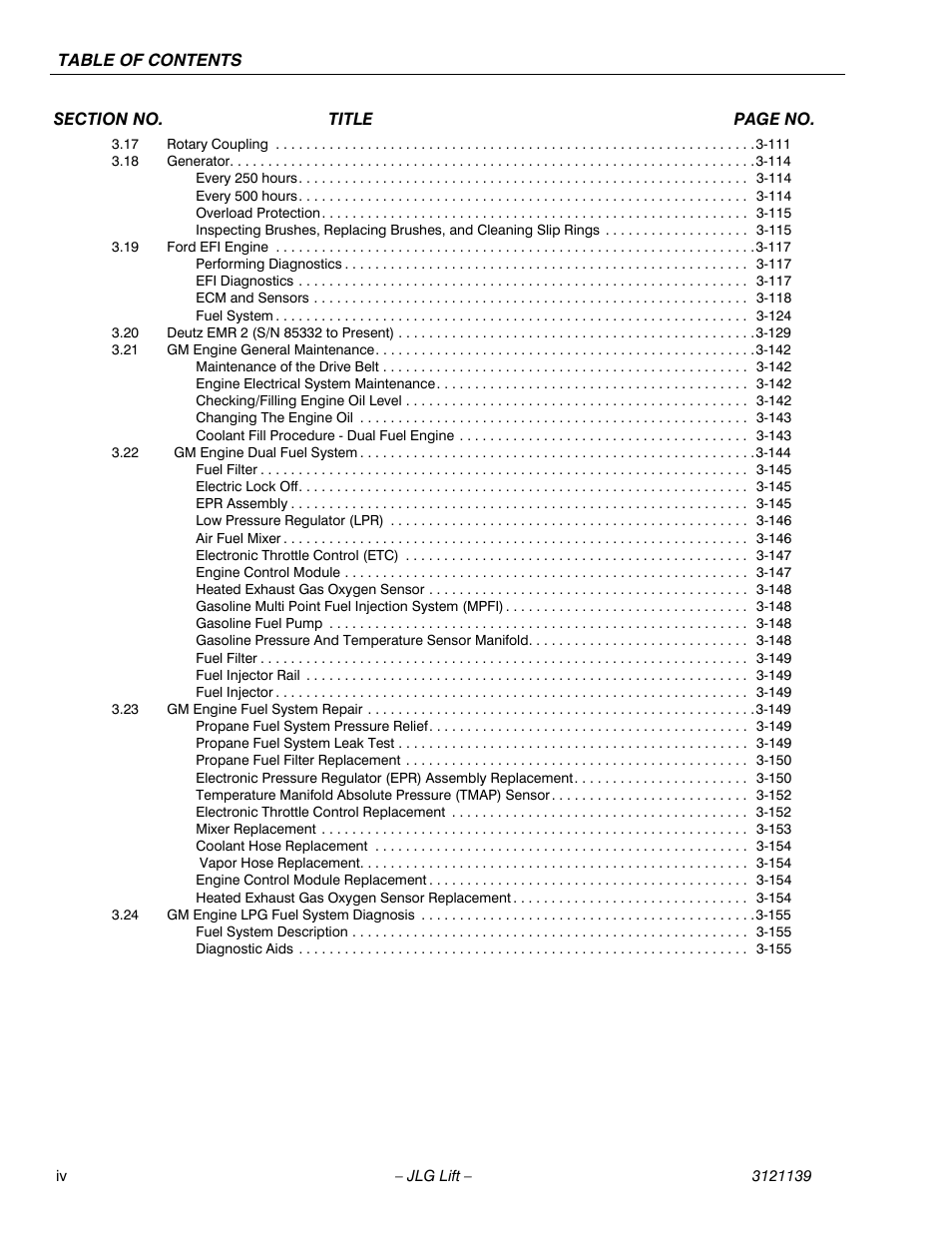 JLG 800S Service Manual User Manual | Page 8 / 372